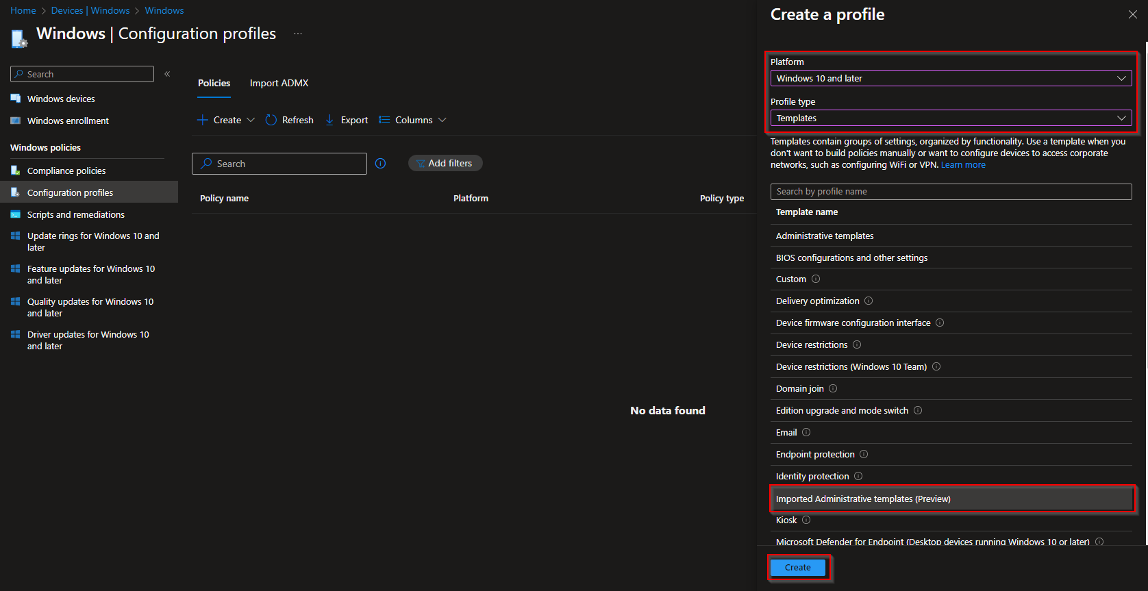 Uploading Chrome ADMX and ADML in Intune